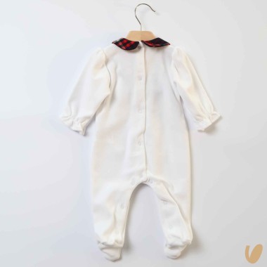 Tutina ciniglia e scozzese Neonata 0/36