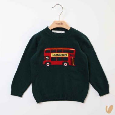 Maglia bus lana e cashmere Bimbo 2/8 anni