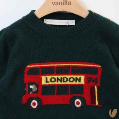Maglia bus lana e cashmere Bimbo 2/8 anni