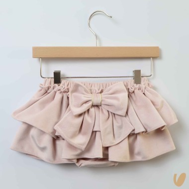 Culotte in velluto Neonata