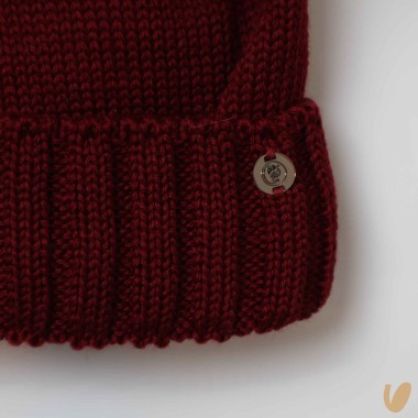 Cappello lana ponpom Cappello e Guanti