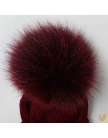 Cappello lana ponpom Cappello e Guanti