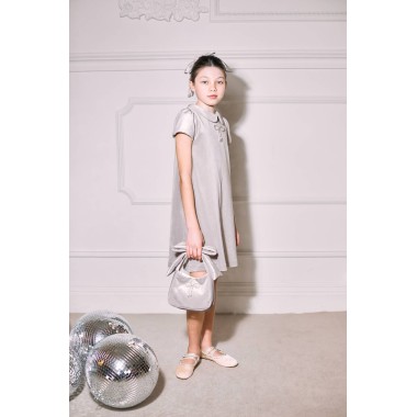 Abito velour lurex Nacrè Bimba 2/8 anni
