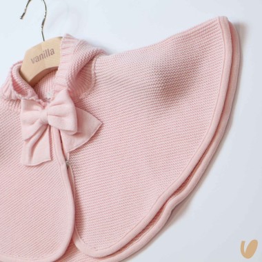 Mantella con fiocco in lana Giubbino e Sacco