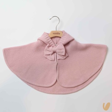 Mantella con fiocco in lana Giubbino e Sacco