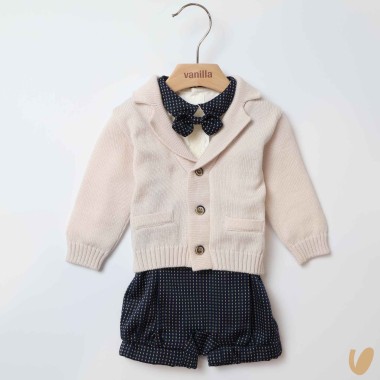 Completo elegante in lana Neonato
