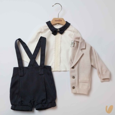 Completo elegante in lana Neonato