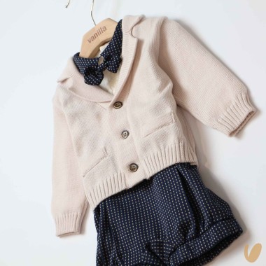 Completo elegante in lana Neonato