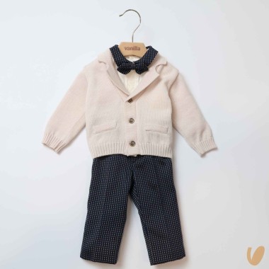 Completo elegante in lana Neonato