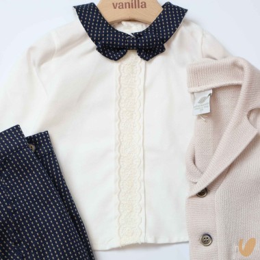Completo elegante in lana Neonato