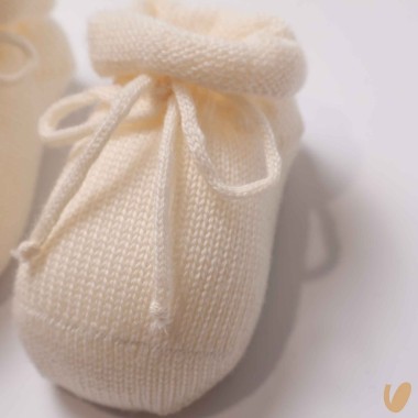 Scarpine in lana Babbucce 0/3 mesi