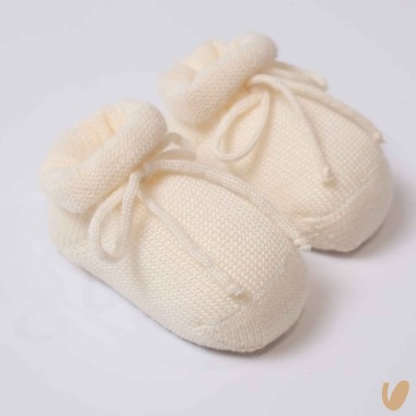 Scarpine in lana Babbucce 0/3 mesi