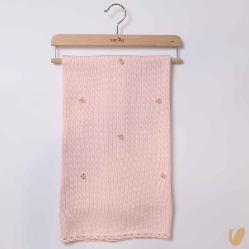 Coperta roselline in lana Coperta e Lenzuola