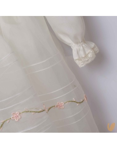 Embroidered silk organza dress