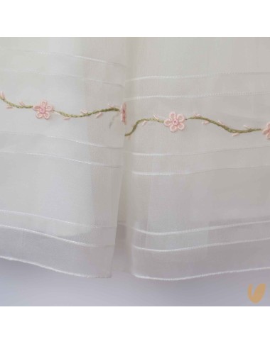 Embroidered silk organza dress