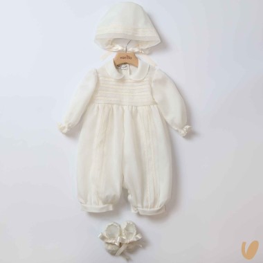 Completo battesimo in seta Battesimo