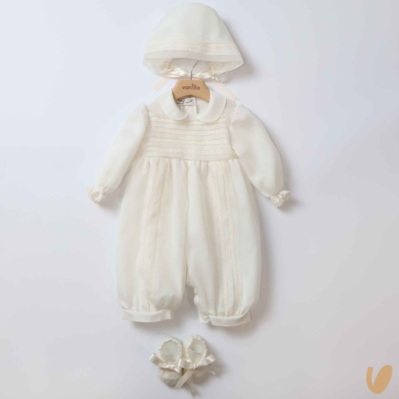 Completo battesimo in seta Battesimo