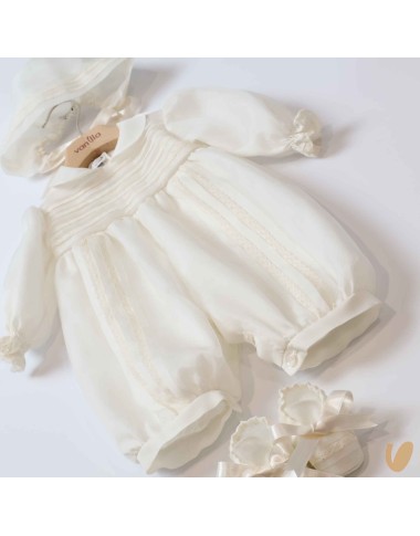 Completo battesimo in seta Battesimo