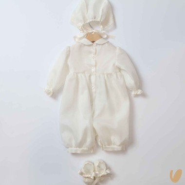 Completo battesimo in seta Battesimo