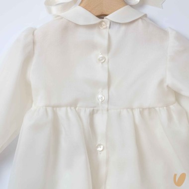 Completo battesimo in seta Battesimo