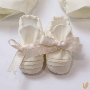 Completo battesimo in lana svizzera Battesimo