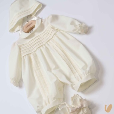 Completo battesimo in lana svizzera Battesimo