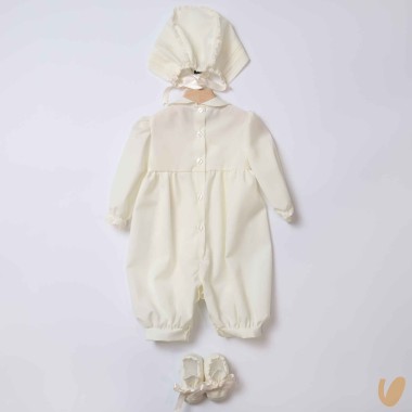 Completo battesimo in lana svizzera Battesimo