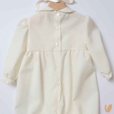 Completo battesimo in lana svizzera Battesimo