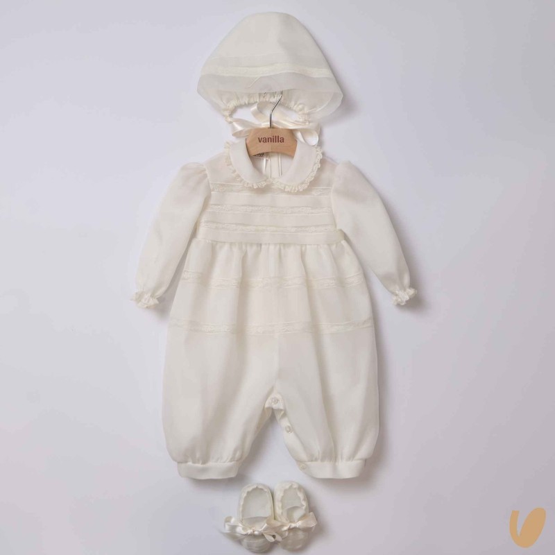 Completo battesimo in seta Battesimo