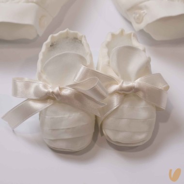 Completo battesimo in seta Battesimo