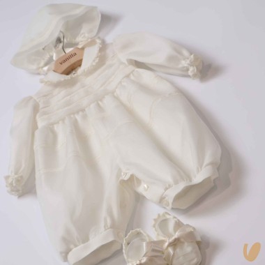 Completo battesimo in seta Battesimo