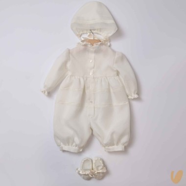 Completo battesimo in seta Battesimo