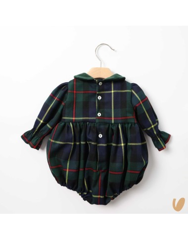 Pagliaccetto tartan con fiocco Completo e Pagliaccetto