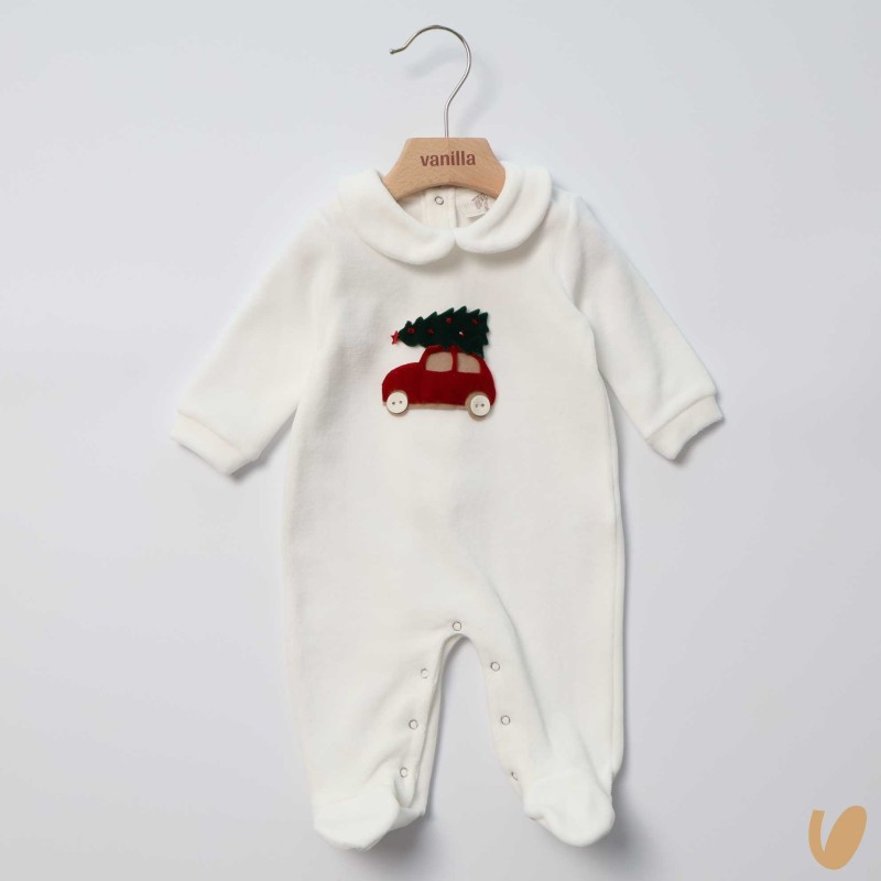 Tutina ciniglia auto di natale Tutina