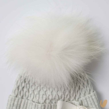 Cappello con fiori e pom pom Accessori