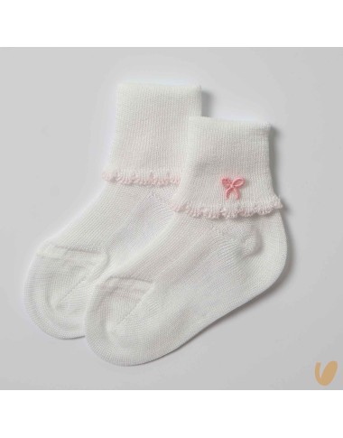 Hand embroidered socks Love knot