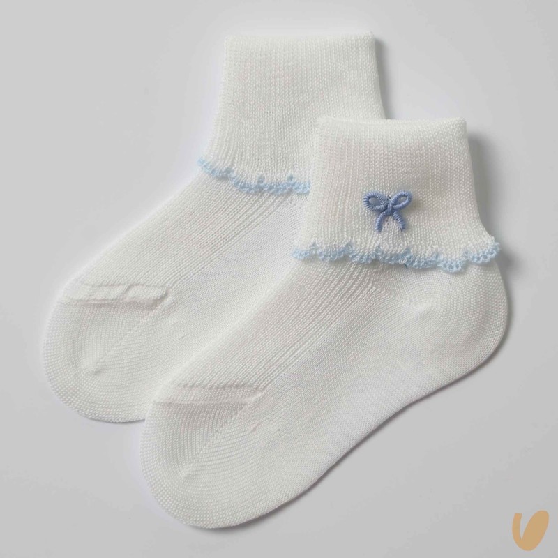 Calzini ricamati a mano nodo d'amore Calzini Corti