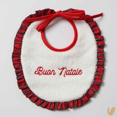 Bavetta Buon Natale tartan Mussole e Bavette