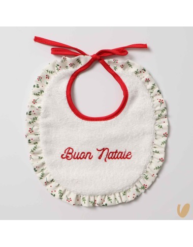 Bavetta Buon Natale agrifoglio Mussole e Bavette