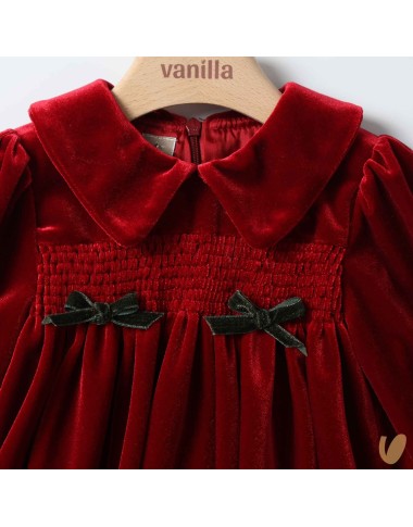 Velor honeycomb dress