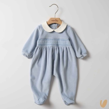 Tutina in cinglia punto smock Tutina