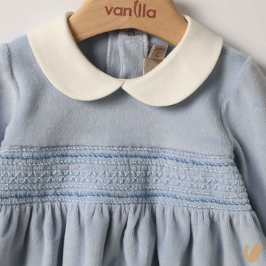 Tutina in cinglia punto smock Tutina