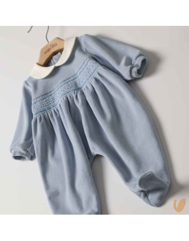 Tutina in cinglia punto smock Tutina