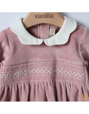 Tutina in cinglia punto smock Tutina