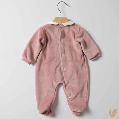 Tutina in cinglia punto smock Tutina