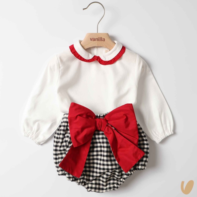 Completo body e culotte fioccone Neonata