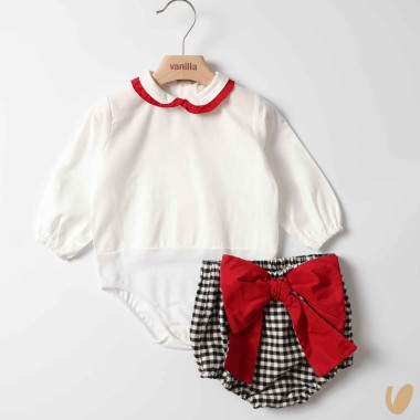 Completo body e culotte fioccone Neonata