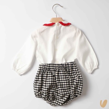 Completo body e culotte fioccone Neonata