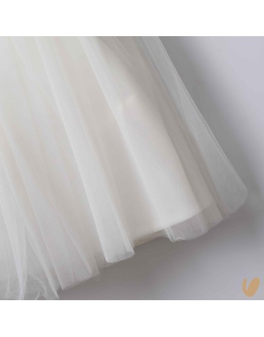Tulle skirt ceremony dress