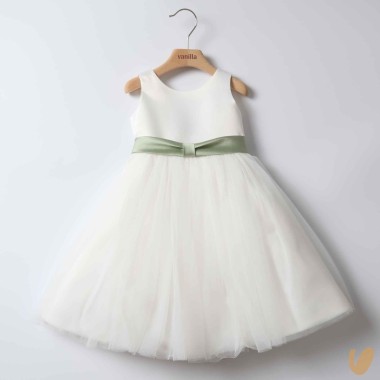 Abito cerimonia gonna tulle Damina